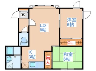 シャロム２４の物件間取画像